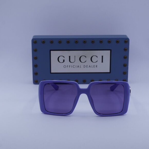 Gucci GG1692SA 004 Square Sunglasses - Violet - Picture 3 of 11